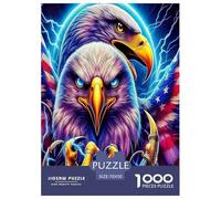 Eagle of Majesty 1000 Piece Jigsaw Puzzles for Adults And Kids Family Puzzle Educational Games 1000 Pieces Fun, Challenging & Brainteasing Adults Jigsaw Puzzle Birthday Gifts 70x50cm/1000pcs