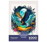 Eagle of Majesty 1000 Piece Jigsaws Puzzles for Adults And Kids Family Puzzle Educational Games 1000 Pieces Stress Reliever Challenge High Difficulty 38x26cm/1000pcs