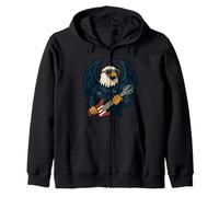 Eagle of Rock American Power and Spirit of Freedom Zip Hoodie