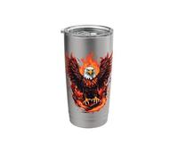 Eagle on Fire Stainless Steel Insulated Tumbler