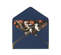 Eagle On The Branch Print Blank Greeting Cards, Pearl Paper Envelopes Suitable For Various Occasions - Anniversary Cards, Thank You Cards, Holiday Cards, Wedding Cards, Congratulations, And More