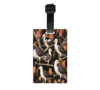 Eagle on The Branch -Print Personalized Luggage Tag Set, Custom Travel ID Tags with Strap for Suitcases, Bags, Golf Kit.