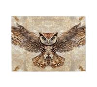 Eagle Owl Wooden Puzzle 500 Piece Jigsaw Puzzle for Adults Challenging Puzzle for Game Size 15"x20.4"