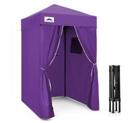 EAGLE PEAK Flex Ultra Compact 1.2mx1.2m Pop-up Canopy, Sun Shelter, Changing Room, Portable Privacy Canopy Cabana for Pool, Fashion Photoshoots, or Camping, Purple