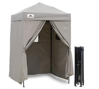 EAGLE PEAK Flex Ultra Compact 1.5mx1.5m Pop-up Canopy, Sun Shelter, Changing Room, Portable Privacy Canopy Cabana for Pool, Fashion Photoshoots, or Camping, Gray