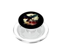 Eagle Playing Drums Funny Eagle Art Drummer Music Musician PopSockets PopGrip for MagSafe