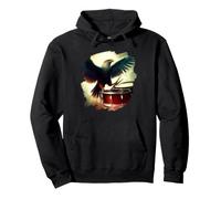 Eagle Playing Drums Funny Eagle Art Drummer Music Musician Pullover Hoodie