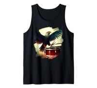Eagle Playing Drums Funny Eagle Art Drummer Music Musician Tank Top