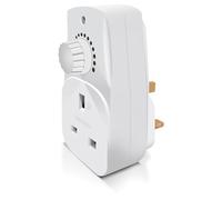 Eagle Plug-in Adjustable Dimmer, Easy to Use Rotary Dial for Custom Light Levels, Compatible with Dimmable LED Bulbs and More, Perfect for UK 13A Sockets