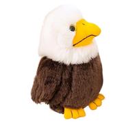 Eagle Plush Toy - PP Cotton Fabric, Realistic Bald Eagle Stuffie | 17cm Height 100g Lightweight Soft Bird, White Headed Yellow Beak Animal Doll For Kids Gift Home Decoration