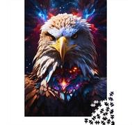 Eagle Portrait 1000 Piece Jigsaw Puzzle Paper Puzzle Game for Adults Luminous Art Design Relaxation Focus Home Gift 52x38cm/1000pcs