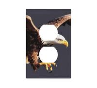 Eagle Premium Single-Gang Roman Frame Switch Plate â€“ Realistic Leather-Texture Finish, Durable Pc Material Wall Cover for Residential & Commercial Use (Includes Decorative Screws)