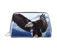 Eagle Printed Hand-held Zipper Cosmetic Bag Large Travel Toiletry Bag Suitable for Home and Travel