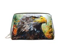 Eagle Printed Zippered Toiletry Bag, Wide Open Storage Case for Personal Care Items and Cosmetics