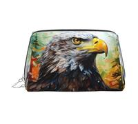 Eagle Printed Zippered Toiletry Bag, Wide Open Storage Case for Personal Care Items and Cosmetics