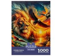 Eagle Puzzles 1000 Piece for Adults 3D High Definition Animals Wildlife Jigsaw Puzzle Challenging 38x26cm/1000pcs