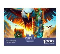 Eagle Puzzles 1000 Piece for Adults 3D High Definition Animals Wildlife Jigsaw Puzzle Game for The Whole 70x50cm/1000pcs