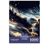 Eagle Puzzles 1000 Piece for Adults 3D High Definition Animals Wildlife Jigsaw Puzzles Educational Games 38x26cm/1000pcs