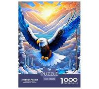 Eagle Puzzles 1000 Piece for Adults Jigsaw Puzzles 3D High Definition Animals Wildlife Jigsaw Puzzle Beautiful Decoration 38x26cm/1000pcs