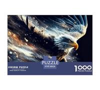 Eagle Puzzles 1000 Piece for Adults Jigsaw Puzzles 3D High Definition Animals Wildlife Jigsaw Puzzle Educational Games 38x26cm/1000pcs