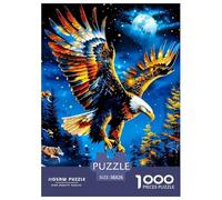 Eagle Puzzles 1000 Piece for Adults Jigsaw Puzzles 3D High Definition Animals Wildlife Jigsaw Puzzles Beautiful Decoration 38x26cm/1000pcs