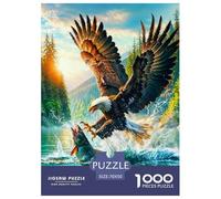Eagle Puzzles 1000 Piece for Adults Jigsaw Puzzles 3D High Definition Animals Wildlife Jigsaw Puzzles Game for The Whole 70x50cm/1000pcs