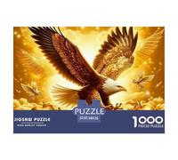 Eagle Puzzles 1000 Piece for Adults Jigsaw Puzzles 3D High Definition Animals Wildlife Jigsaw Puzzle Game for The Whole 38x26cm/1000pcs