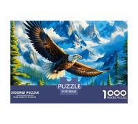 Eagle Puzzles 1000 Piece for Adults Jigsaw Puzzles 3D High Definition Animals Wildlife Jigsaw Puzzle Beautiful Decoration 38x26cm/1000pcs