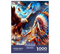 Eagle Puzzles 1000 Piece for Adults Jigsaw Puzzles 3D High Definition Animals Wildlife Jigsaw Puzzles Game for The Whole 70x50cm/1000pcs