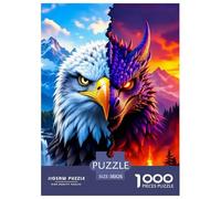 Eagle Puzzles 1000 Piece for Adults Jigsaw Puzzles 3D High Definition Animals Wildlife Jigsaw Puzzle Beautiful Decoration 38x26cm/1000pcs