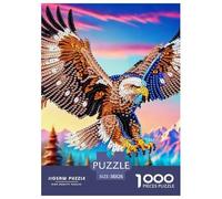 Eagle Puzzles 1000 Piece for Adults Jigsaw Puzzles 3D High Definition Animals Wildlife Jigsaw Puzzles Challenging Games 38x26cm/1000pcs