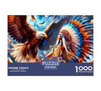 Eagle Puzzles 1000 Piece for Adults Jigsaw Puzzles 3D High Definition Animals Wildlife Jigsaw Puzzle Challenging 38x26cm/1000pcs
