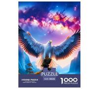 Eagle Puzzles 1000 Piece for Adults Jigsaw Puzzles 3D High Definition Animals Wildlife Jigsaw Puzzles Game for The Whole 38x26cm/1000pcs
