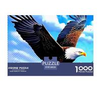 Eagle Puzzles 1000 Piece for Adults Jigsaw Puzzles 3D High Definition Animals Wildlife Jigsaw Puzzles Educational Games 38x26cm/1000pcs