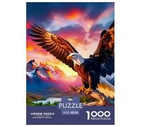 Eagle Puzzles 1000 Piece for Adults Jigsaw Puzzles 3D High Definition Animals Wildlife Jigsaw Puzzles Challenging Games 38x26cm/1000pcs