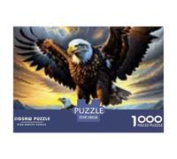 Eagle Puzzles 1000 Pieces for Adults Jigsaw Sky Eagle 1000 Piece Puzzle Classic Educational Games Beautiful Decoration Puzzle Colourful Puzzle Game for The Whole for Women Gifts for Men38x26cm/1000pcs