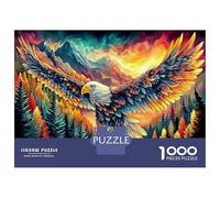 Eagle Puzzles for Adults, Eagle in Galaxy Extra-Thick Cardboard, Cognitive Development Puzzle, Fun Present & Home Activity, Gifts for Women & Men 70x50cm/1000pcs