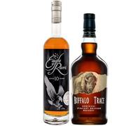 Eagle Rare 75cl & Buffalo Trace 70cl Limited Edition Single Barrel Pick Bourbon Duo - Exclusive Secret Bottle Shop Bottlings - Premium Bourbon Whiskey Gift Set