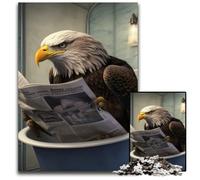 Eagle Reading Newspaper Adult Jigsaw Puzzles 1000 Pieces Impossible Jigsaw Puzzles for Adults Brain Teaser, Adult Game, Family Interactive Activity 50x75CM/19.68x29.52inch