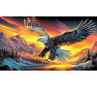 eagle Recycled Paper Jigsaw Puzzle 1000 Piece - Fun Present & Great Gift Idea for Adults 38x26/1000pcs