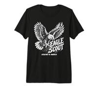 Eagle Scout Vintage Hard Rock Biker Style Scouting Premium T-Shirt