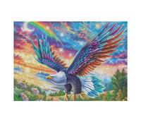 Eagle Sky Sunset 300 Piece Jigsaw Puzzle for All Ages Happy Time Easter Gift Idea Family Gathering Durable Pieces Stress Relief Home Decor 300 PCS