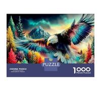 Eagle Soaring 100% Recycled Cardboard Sleeping Elephant Under Moon 1000Pc Jigsaw Puzzle For Adults & Kids Fun Present 38x26cm/1000pcs