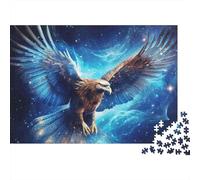 Eagle Soaring Cosmic 1000 Piece Jigsaw Puzzles for Adults Featuring Artistic Design Jigsaws for Adults As A Mind Relaxation Puzzle for Holiday Activity 38x26cm/1000pcs