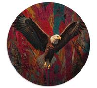 Eagle Spreading Its Wings And Soaring Puzzle 1000pcs (67.5x67.5cm) Erwachsene Doodle Style Puzzle,Home Decor