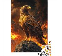 Eagle Standing Rock Jigsaw Puzzles for Adults Interesting Puzzle Game 1000 Pieces Brain Challenge for Adults Gifts 38x26cm/1000pcs