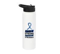 Eagle Strong Despite the Struggle - Eagle Syndrome Stainless Steel Insulated Water Bottle