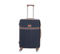 Eagle Suitcase Lightweight Wheeled Luggage, ABS Carry On or Check in Travel Case, Durable Hard Shell w/ 4 Spinner Wheels, Built in Lock & Handle, Medium | Easy Luggage (Navy, Medium)