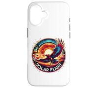 Eagle Sunburst Nature Emblem, Solar Sunrise Wilderness Scene Case for iPhone 16