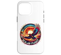 Eagle Sunburst Nature Emblem, Solar Sunrise Wilderness Scene Case for iPhone 16 Pro Max